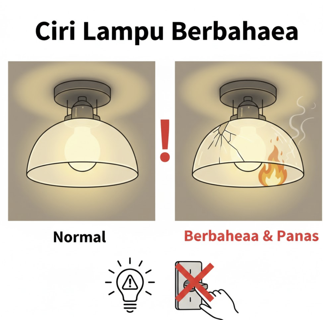 Ciri Lampu Berbahaya