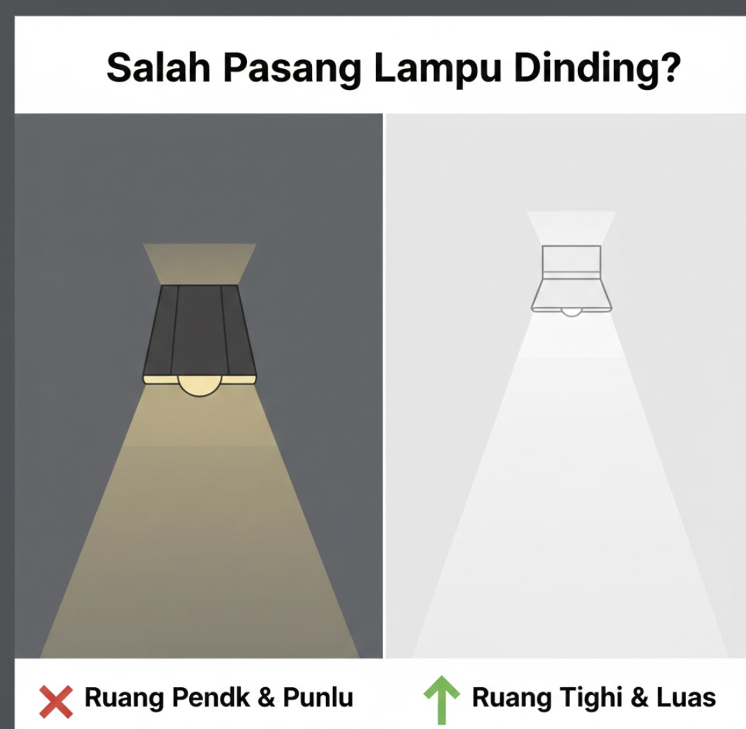 Salah Pasang Lampu Dinding
