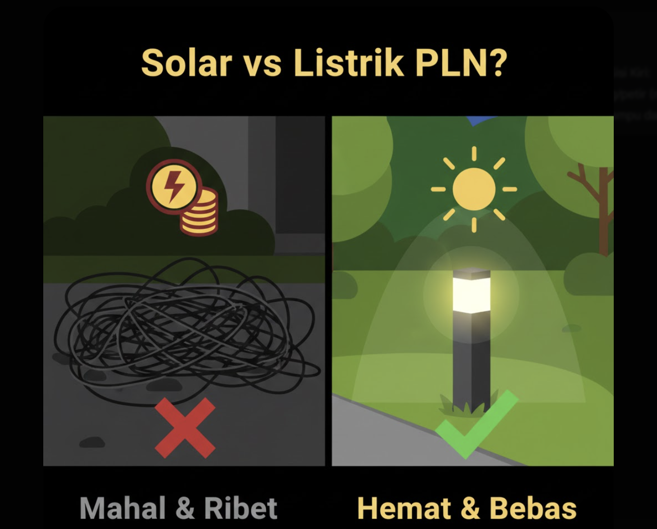 Solar vs Listrik PLN